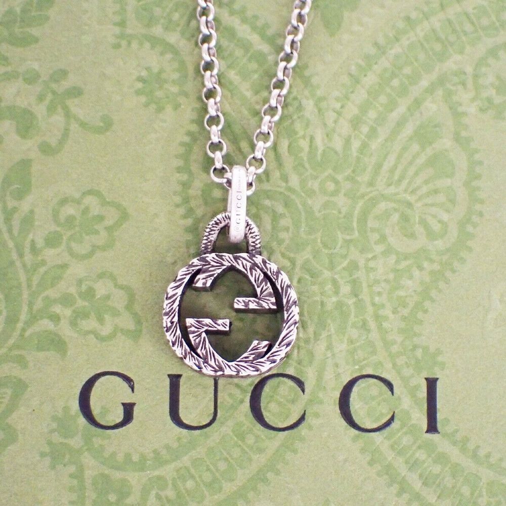 Gucci Gg Engraving Interlocking Chain #78448G25B
